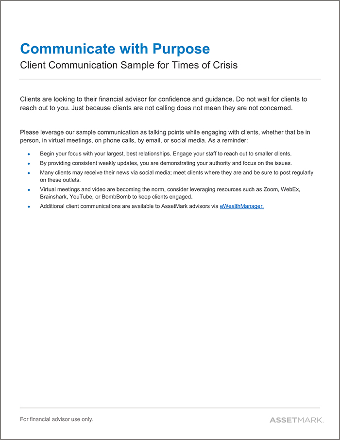 Client Communication Sample